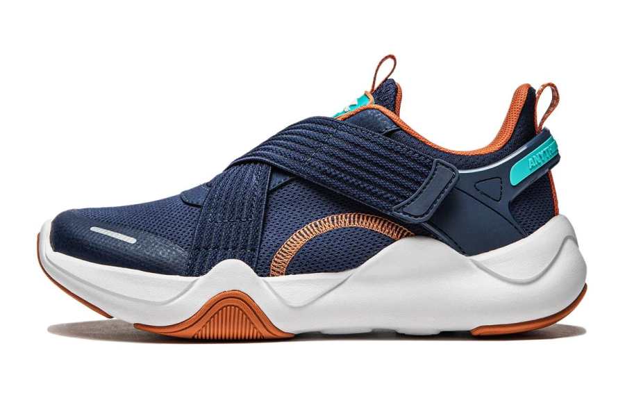 Li-Ning YOUNG Li Ning YOUNG Comfortable Low top Casual Shoes Blue Orange Unisex