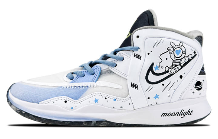Nike Grade School Nike Kyrie 8 Infinity GS Mid top Children's Basketball Shoes White Blue