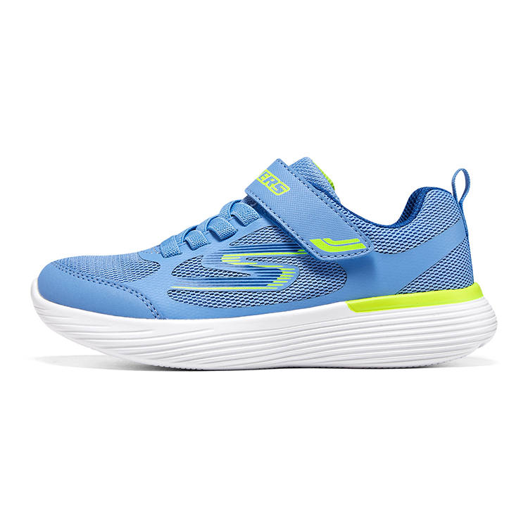 Skechers Go Run 400 Synthetic Leather Abrasion Resistant Rebound Breathable Low top Kids' Running Shoes Blue