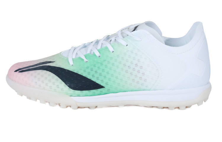 Li-Ning Li Ning Synthetic Leather Low top Soccer Shoes Orange Green White Kids'