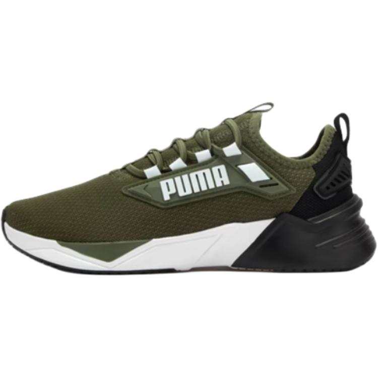 PUMA Retaliate 3 Cushioning Breathable Low top Kids Lifestyle Shoes Olive Teenagers