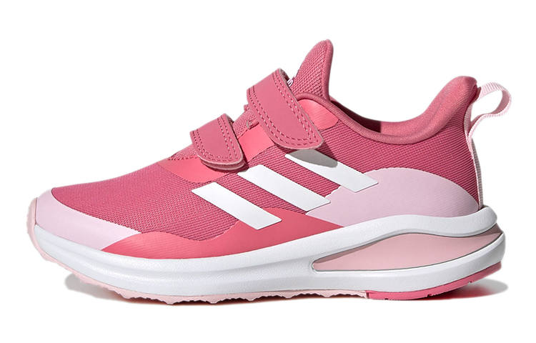 Adidas Adidas Fortarun Double Strap K Abrasion Resistant Sports Casual Shoes Pink Kids'