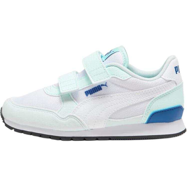 PUMA St Runner Fabric Low top Kids' Running Shoes White/Light Blue/Blue Glaze Children Aged 3 7 Years Old