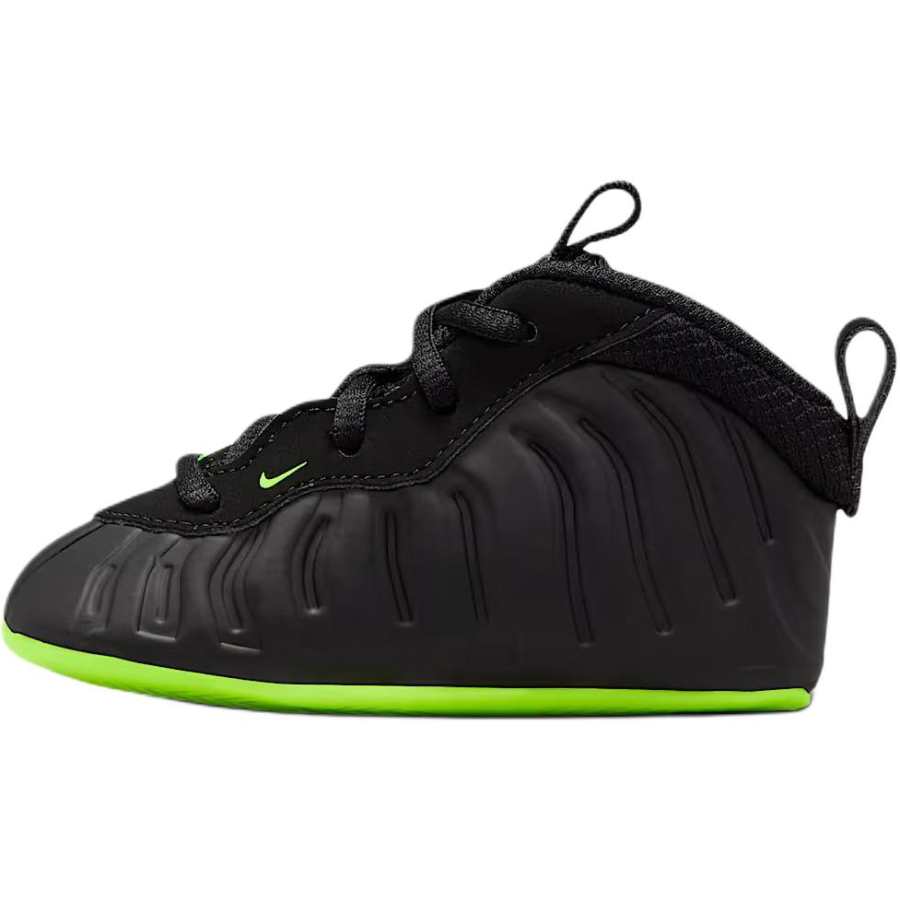 Nike Nike Little Posite One Slip Resistant Abrasion Resistant Mid top Pre Walking Shoes & Sock Shoes Black Yellow