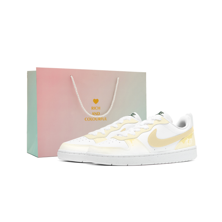 Nike Nike Court Borough Glutinous Rice Kitten Abrasion Resistant Cushioning Breathable