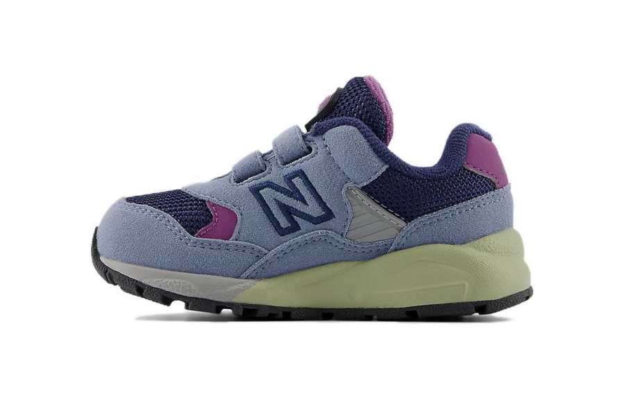 New Balance Baby New Balance Hook & Loop Cushioning Abrasion Resistant Breathable Low top Toddler Shoes Gray Purple