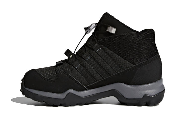 Adidas Adidas Terrex Mid GTX K Slip Resistant Abrasion Resistant Cushioning High top Kids' Outdoor Shoes Black Kids'