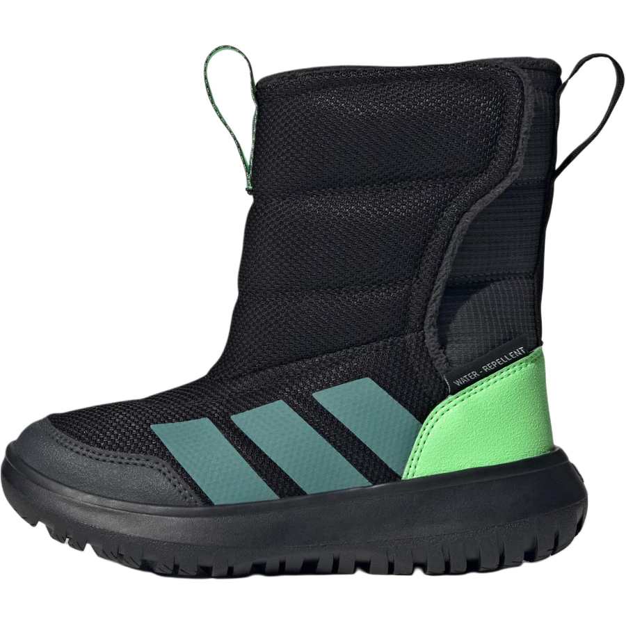 Adidas Adidas WINTERPLAY Fabric Thermal High top Kids' Snow Boots Black Children Aged 3 7 Years Old