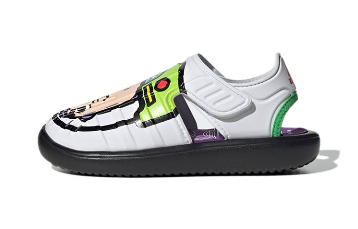 Adidas Disney x Adidas Pixar Buzz Lightyear Sandal White Black Children Aged 3 7 Years Old