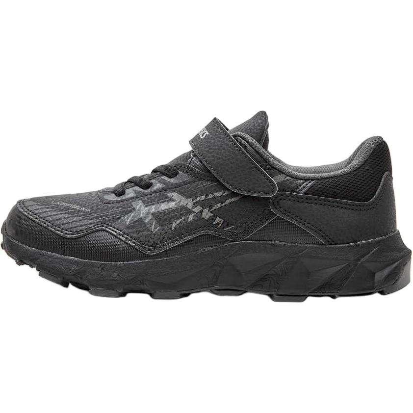 ASICS Synthetic Leather, Textile Anti Kick Cushioning Low top Kids' Running Shoes Black Unisex