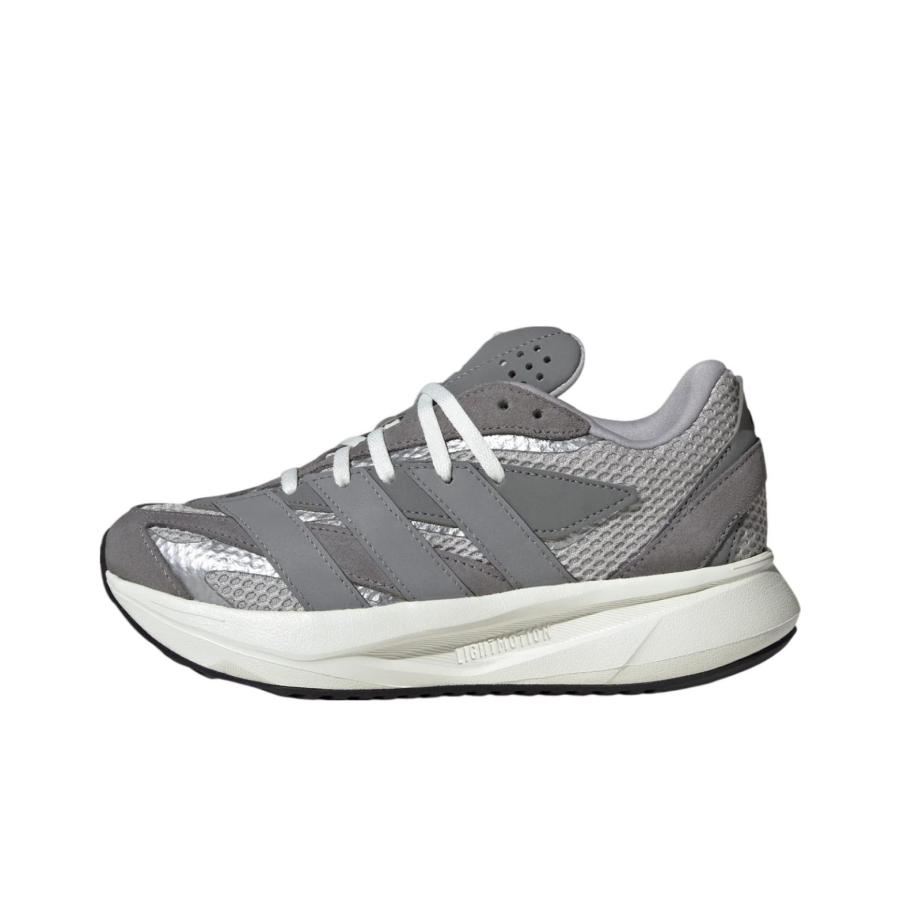 Adidas Adidas LIGHTBLAZE Slip Resistant Cushioning Low top Kids' Running Shoes Gray Two/Gray Three/Metallic Silver Teenagers
