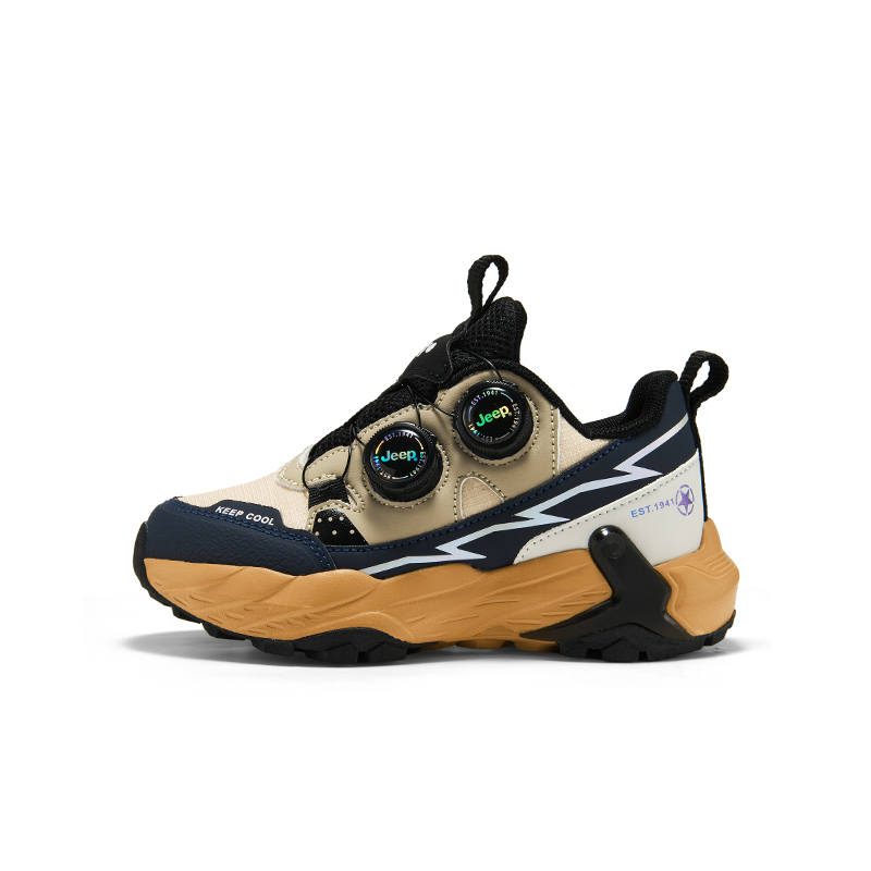 Jeep Abrasion Resistant Lightweight Cushioning Low top Kids' Running Shoes Children Aged 3 7 Years Old