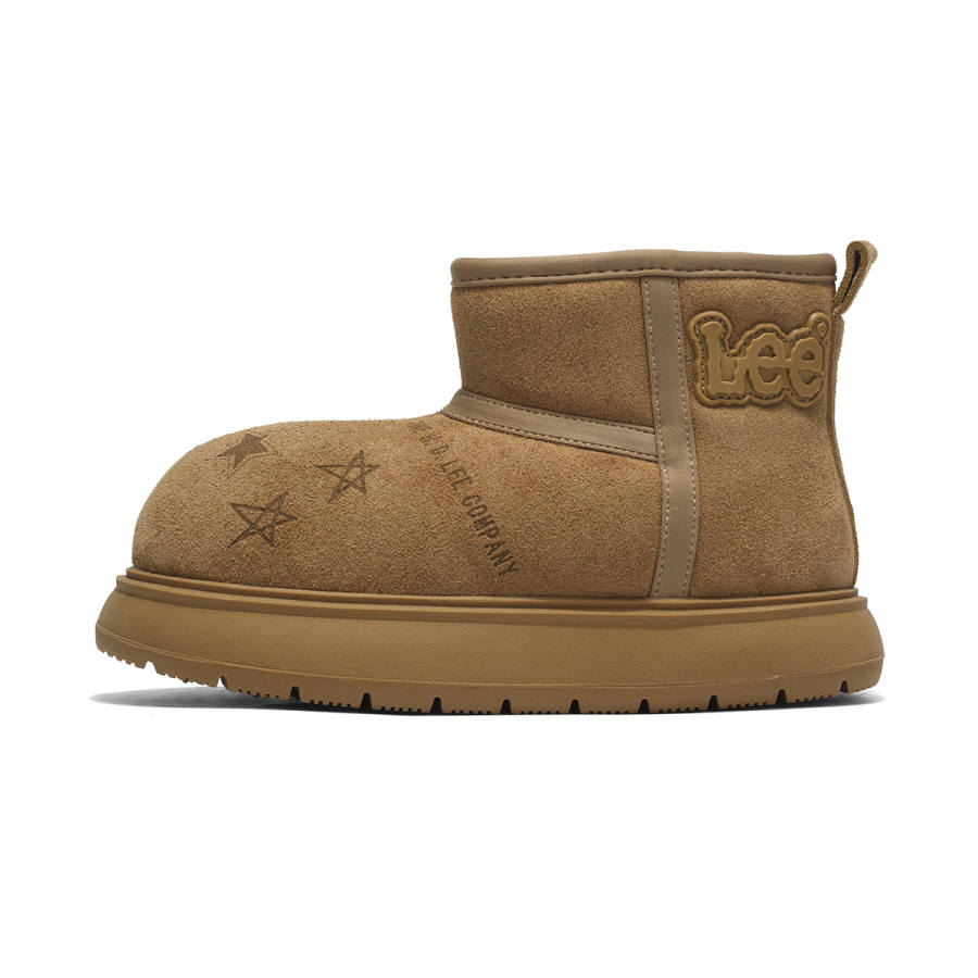 LEE KIDS Fleece Lined Lining Comfortable Fashion Versatile Students Campus Trendy Outdoor High top Kids' Snow Boots