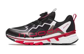 Antakids Low top Running Shoes Black White Red Teenagers
