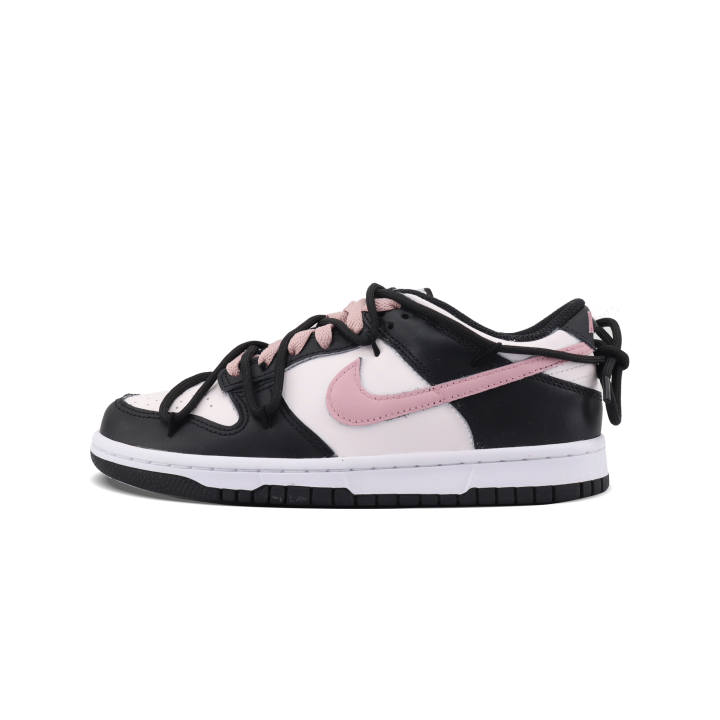 Nike Nike Dunk Berry Black Pink Leather Slip Resistant, Abrasion Resistant, Lightweight Cushioning Low top