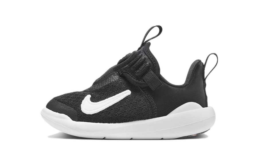 Nike Nike E Series 1.0 TD Breathable Low top Running Shoes Black White Infant And Toddler