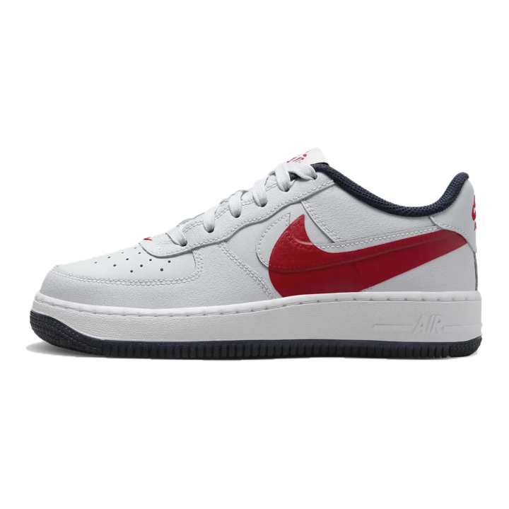 Nike Nike Air Force 1 Low top Skateboard Shoes Gray Red Unisex