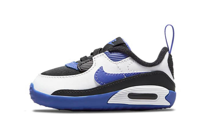 Nike Nike Air Max 90 Low top Toddler Shoes Black White Blue Infant And Toddler