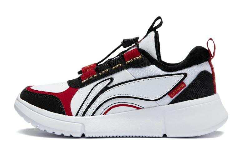 Li-Ning YOUNG Li Ning YOUNG Synthetic Leather Abrasion Resistant Low top Kids Lifestyle Shoes White Kids'