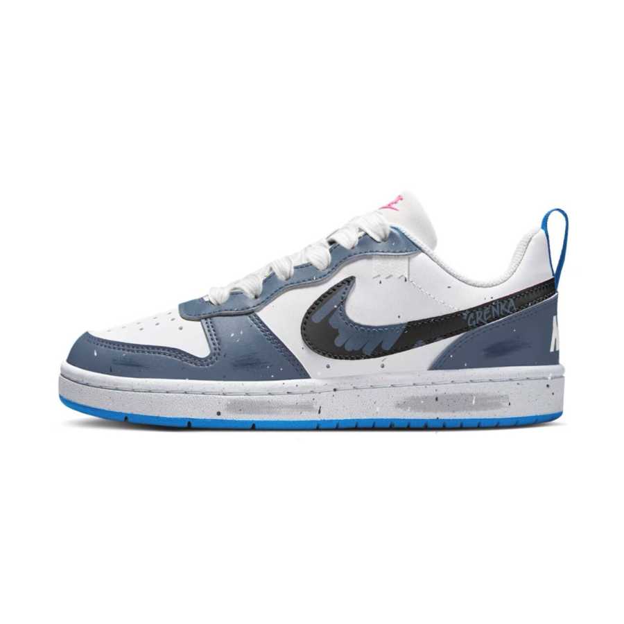 Nike Nike Court Borough Cool Matrix Synthetic Leather Slip Resistant Abrasion Resistant Low top Kids' Skateboarding Shoes
