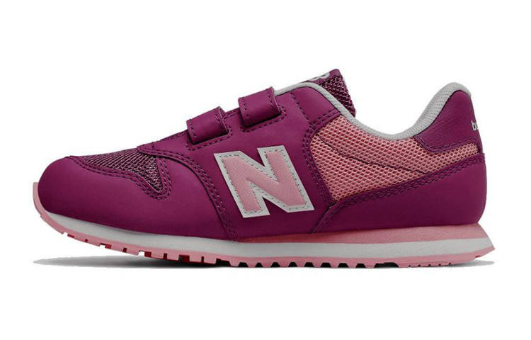 New Balance New Balance NB 500 Comfortable Cushioning Abrasion Resistant Breathable Low top Running Shoes Fuchsia Kids'