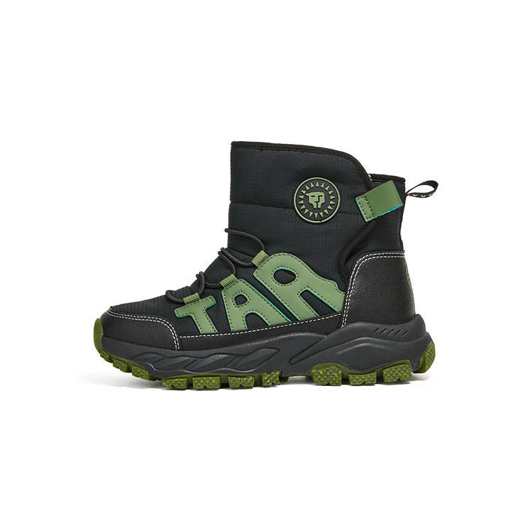 TARANIS Fleece Lined Individual Versatile Kids' Boots Black Green Kids'