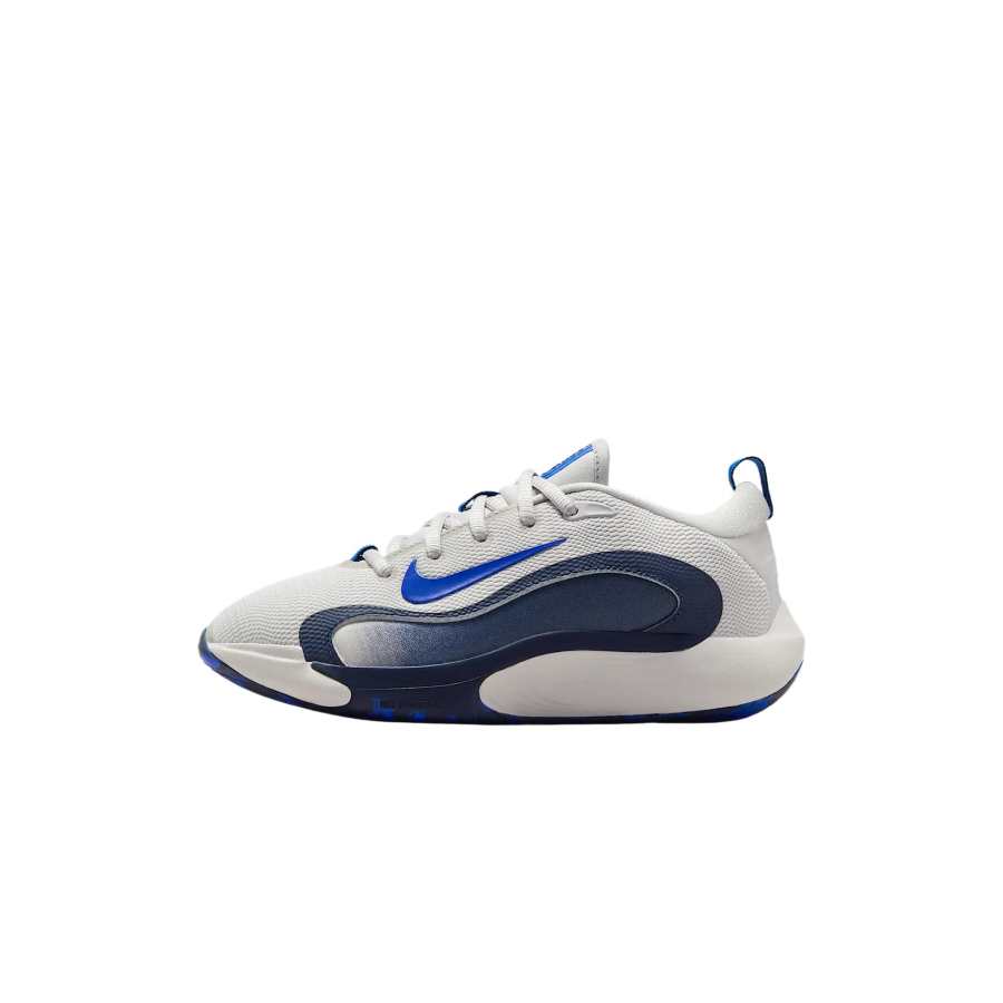 Nike Nike ISOFLY Low top Children's Basketball Shoes Gray Blue Kids'