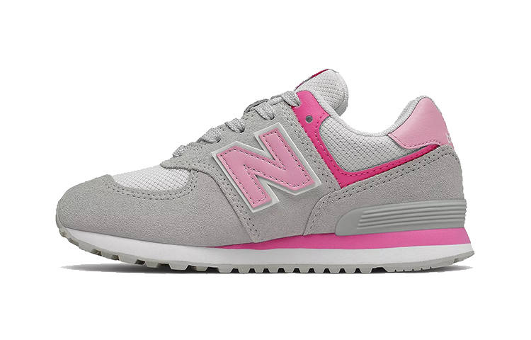 New Balance New Balance Lace Up Cushioning Abrasion Resistant Breathable Low top Kids Lifestyle Shoes Gray Kids'