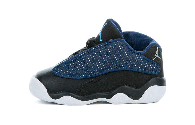 Jordan Jordan Air Jordan 13 Retro Low Comfortable Abrasion Resistant Low top Toddler Shoes Black Blue Infant And Toddler