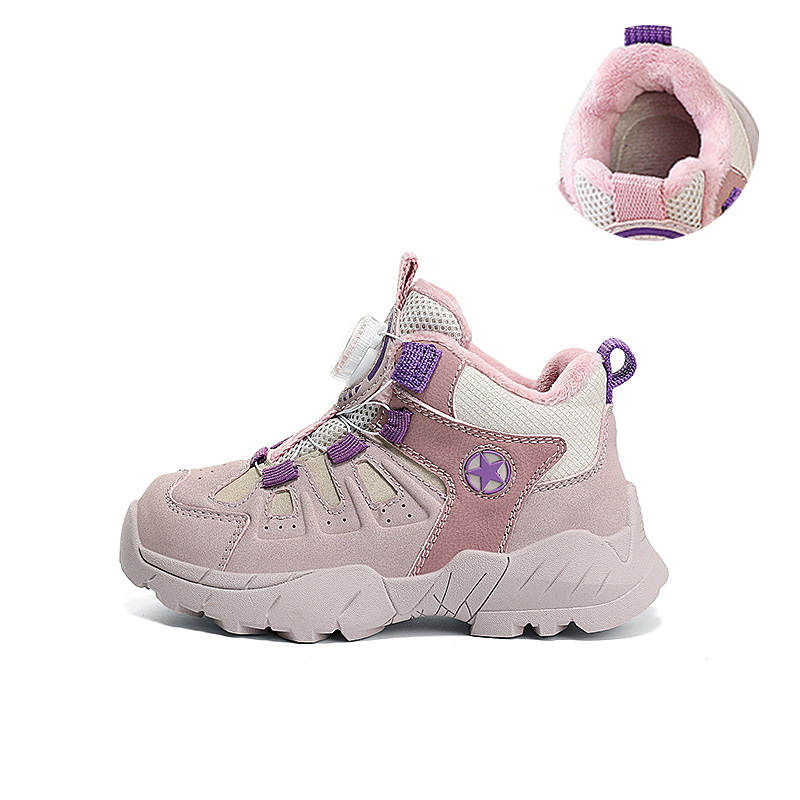 Jeep Knob Buckle, Slip Resistant, Abrasion Resistant, Fleece Lined Thermal Kids Lifestyle Shoes Candy Pink Kids'