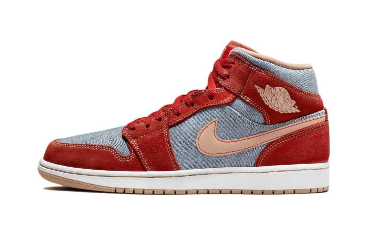 Jordan Jordan Kids Jordan 1 Mid SE "Denim" Sneakers