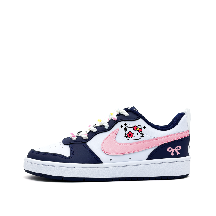Nike Nike Court Borough Rock Kitten Synthetic Leather Slip Resistant, Abrasion Resistant, Lightweight Cushioning