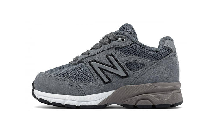 New Balance New Balance NB 990 V4 Reflective Low top Slip Resistant Cushioning Abrasion Resistant Breathable Toddler Shoes Gray