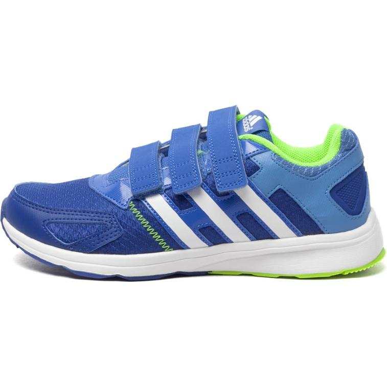 Adidas Adidas Synthetic Leather Slip Resistant Cushioning Low top Kids' Running Shoes Blue Kids'
