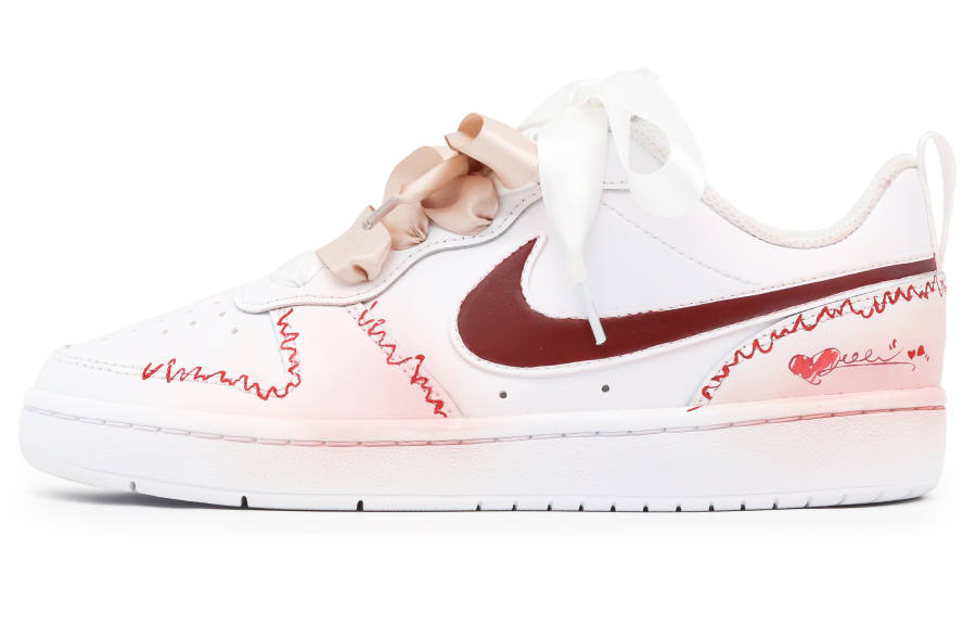 Nike Nike Court Borough Low top Kids' Skateboarding Shoes Pink White Teenagers