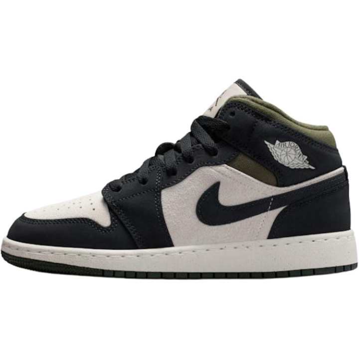 Jordan Jordan Air Jordan 1 Mid top Basketball Shoes Black Unisex