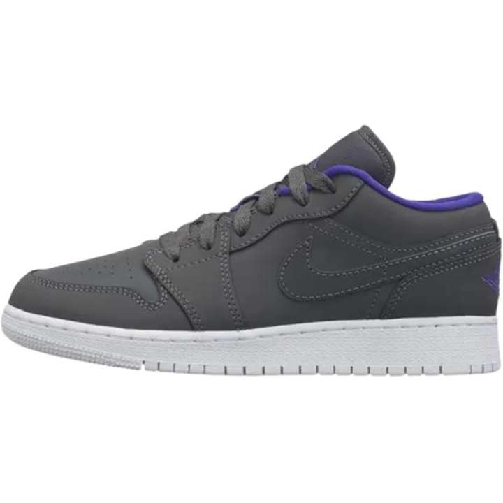 Jordan Jordan Air Jordan 1 Leather Low top Basketball Shoes Gray Unisex