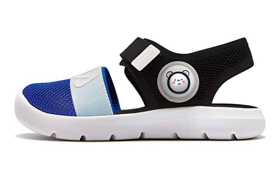 FILA KIDS Anti Kick And Abrasion Resistant Children's Sandals Black Blue Children Aged 3 7 Years Old