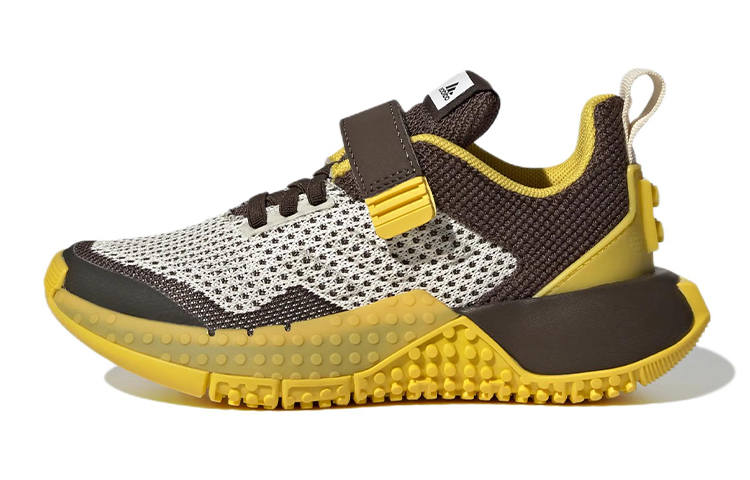 Adidas LEGO x Adidas Sport Pro K Comfortable Abrasion Resistant Low top Kids' Running Shoes White Brown Yellow Kids'