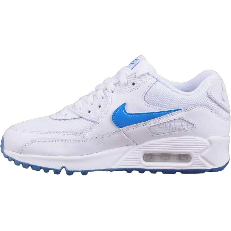 Nike Nike Air Max 90 Low top Casual Shoes White Blue Unisex