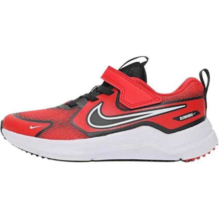 Nike Nike Cosmic Runner Breathable Abrasion Resistant Breathable And Wear resistant Low top Kids Lifestyle Shoes Red Black