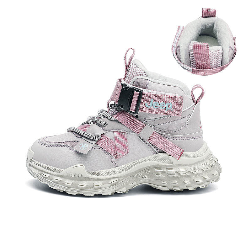Jeep Fleece Lined Mid top Kids Lifestyle Shoes Persian Pink Kids'