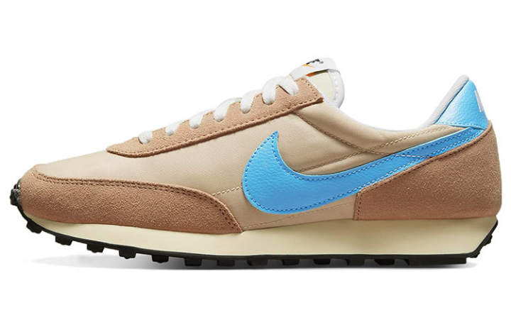 Nike Nike Daybreak Leather Slip Resistant Cushioning Abrasion Resistant Low top Running Shoes Brown Blue Unisex