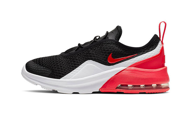 Nike Nike Air Max Motion Lace Up Kids Lifestyle Shoes Black White Red Children Aged 3 7 Years Old
