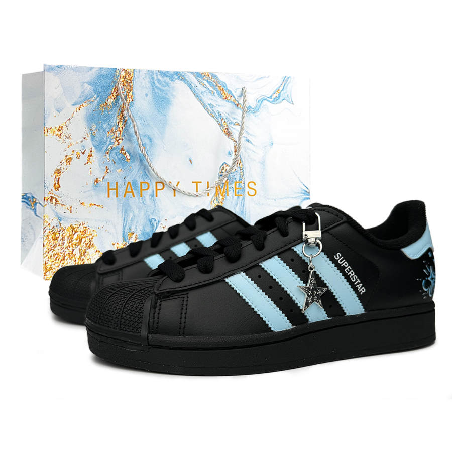 Adidas Originals Superstar 2 Blue Firework Synthetic Leather Abrasion Resistant Abrasion Resistant Low top