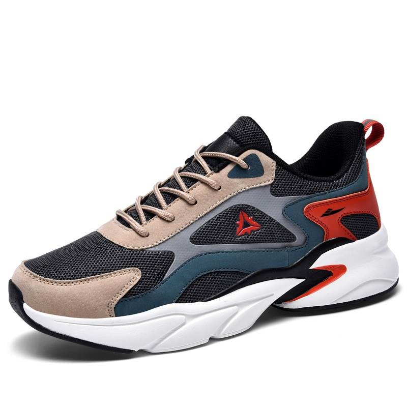 KUDING Cushioning Slip Resistant Abrasion Resistant Breathable Lightweight Chunky Sneakers Men's