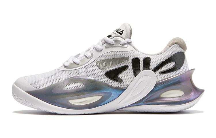 FILA KIDS Abrasion Resistant Abrasion Resistant Low top Kids Lifestyle Shoes White Gray Teenagers