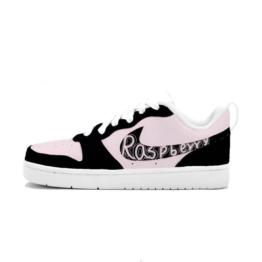 Nike Nike Court Borough Raspberry Leather Slip Resistant Abrasion Resistant Low top Kids' Skateboarding Shoes Pink Teenagers