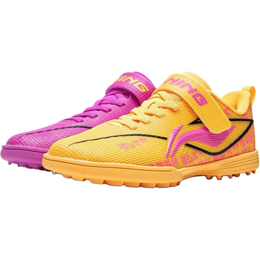 Li-Ning YOUNG Li Ning YOUNG Soccer Ball Kids' Soccer Shoes Neon Chrysanthemum Yellow/Rose Fuchsia Kids'