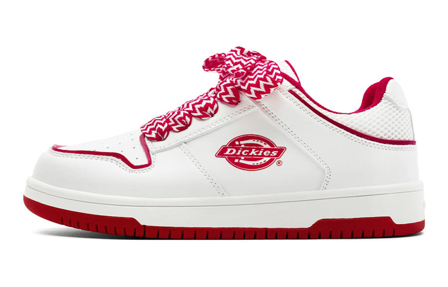 Dickies Low top Kids' Skateboarding Shoes White Red Children Aged 3 7 Years Old
